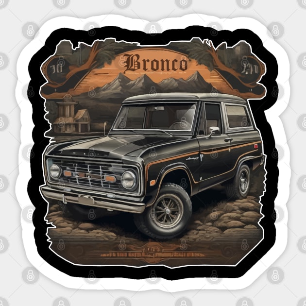 Bronco Car Sticker by ahmadist